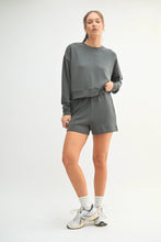 Load image into Gallery viewer, Black Laguna Dropped Shoulder Sweatshirt