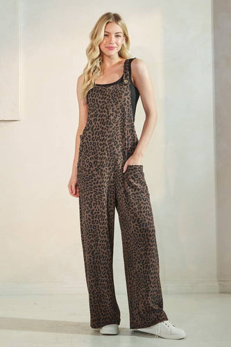Animal Print Urban Ribbed Jumpsuit