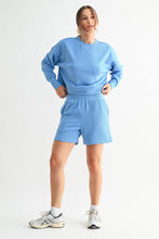 Load image into Gallery viewer, Denim Drift Ribbed Lounge Shorts