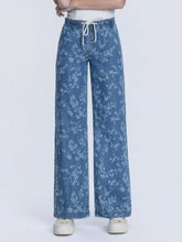 Load image into Gallery viewer, Vervet High Rise Floral Wide Leg Jean