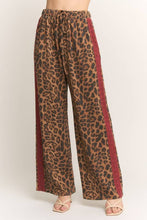 Load image into Gallery viewer, Brown Animal Print w/Lace Trim