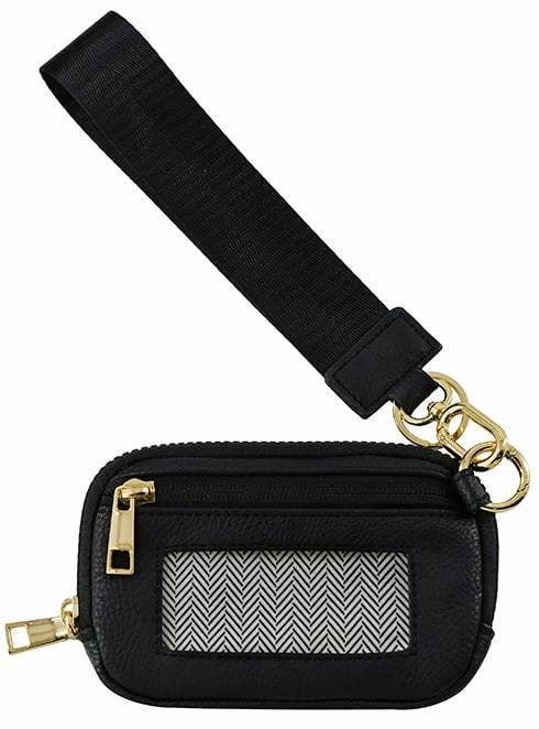 Zip Wallet With ID Window: Black