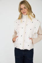 Load image into Gallery viewer, Polka Dot Bow Puffer Vest