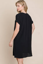 Load image into Gallery viewer, Black T-Shirt Dress