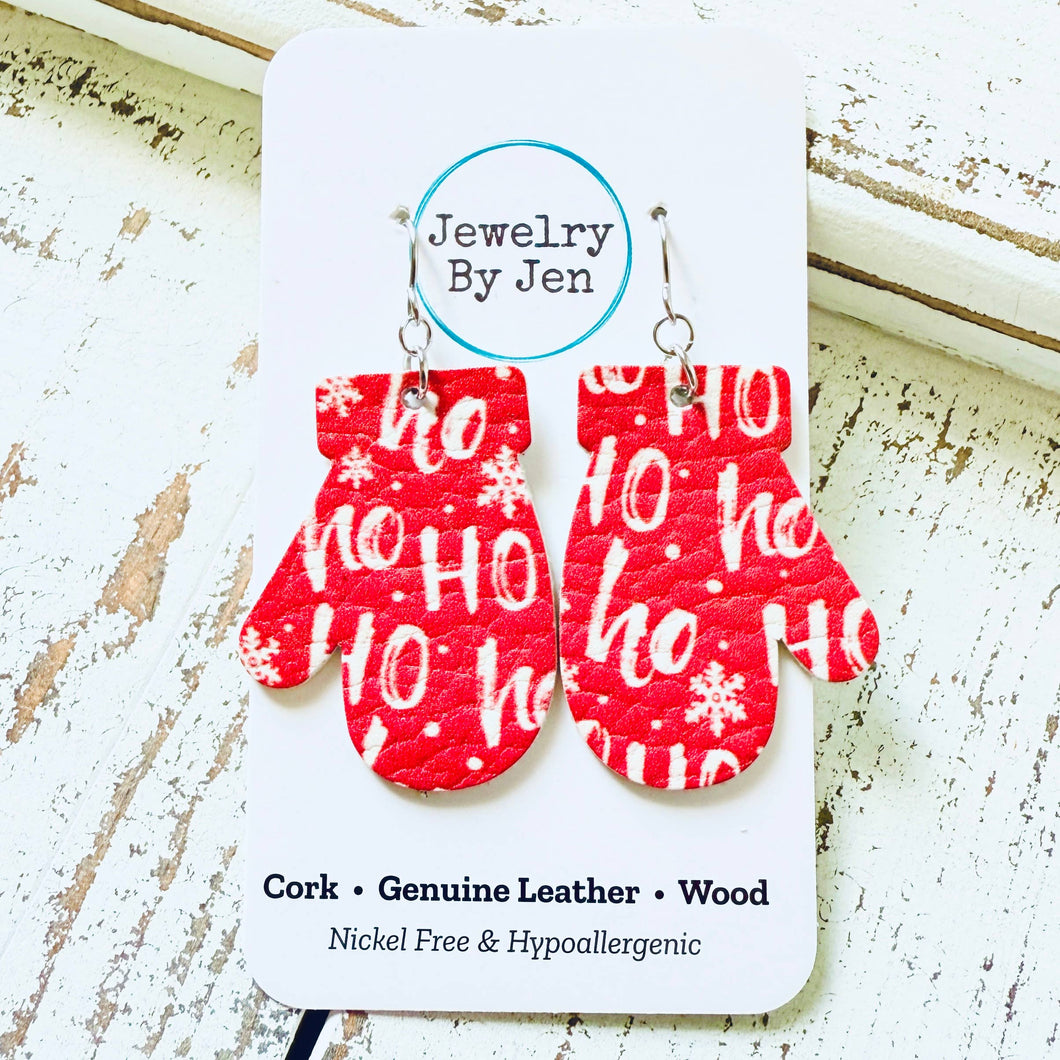 Mitten Earrings: Ho, Ho Ho!