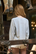 Load image into Gallery viewer, Grey USA Flag Long Sleeve Top
