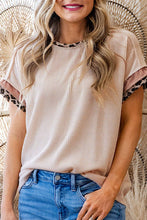 Load image into Gallery viewer, Leopard Patchwork Corded Top
