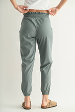 Load image into Gallery viewer, Blue Green Cuffed Essential Highwaist Joggers