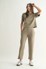 Load image into Gallery viewer, Warm Grey Laguna Soft Drape Raglan Tee