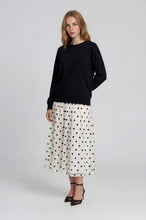 Load image into Gallery viewer, Black Polka Dot Midi Dress