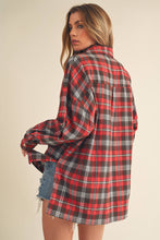 Load image into Gallery viewer, Red Plaid Pullover Flannel