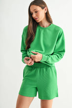 Load image into Gallery viewer, Green Wash Rib Sweater