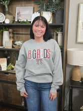 Load image into Gallery viewer, Big Red Embroidered Bow Gameday Sweatshirt 