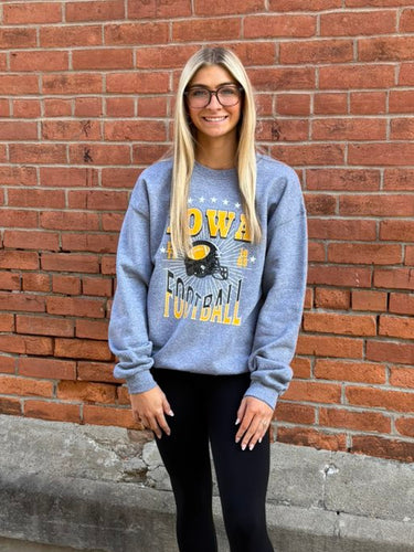 Iowa Football Grey Sweatshirt