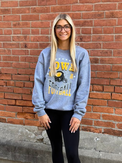 Iowa Football Grey Sweatshirt