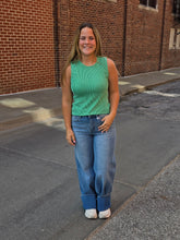 Load image into Gallery viewer, Green Ribbed Tank