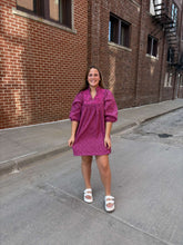 Load image into Gallery viewer, Magenta Lace Dress