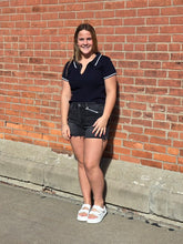 Load image into Gallery viewer, Navy Short Sleeve Polo Shirt