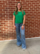 Load image into Gallery viewer, Kelly Green Front Knot Top