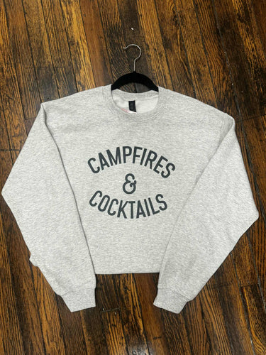 Campfires and Cocktails Crewneck Sweatshirt
