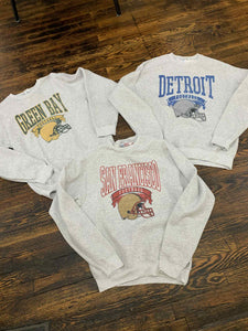 San Fransisco Vintage Hometown Football Graphic Sweatshirts: San Fransisco / Medium