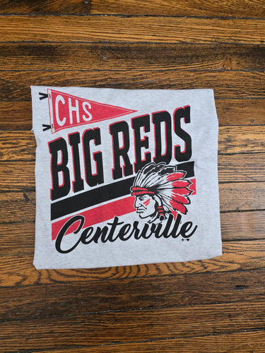 Big Red Pennant Mascot Tee