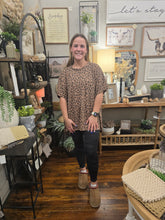Load image into Gallery viewer, Mocha Animal Print Top
