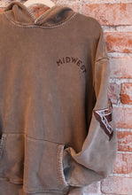 Load image into Gallery viewer, Brown Floral Back Midwest Hoodie