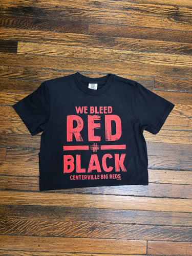 We Bleed Red & Black Graphic Tee