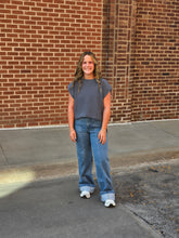 Load image into Gallery viewer, Vervet Super High Rise Tie Waistband Wide Leg Jean