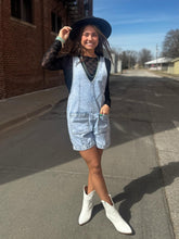 Load image into Gallery viewer, Denim Front Pocket Romper