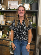 Load image into Gallery viewer, Black &amp; Ivory Dolman Top