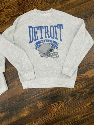 Detroit Vintage Hometown Football Sweatshirt