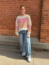 Load image into Gallery viewer, Loose Fit Multi Color Block Sweater Top