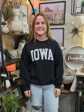 Load image into Gallery viewer, Black Iowa Sweatshirt
