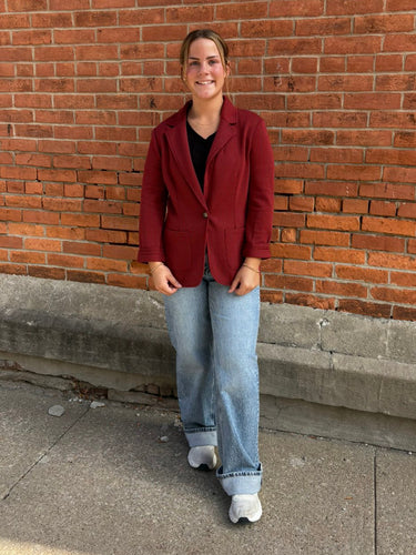 Brick Textured Blazer