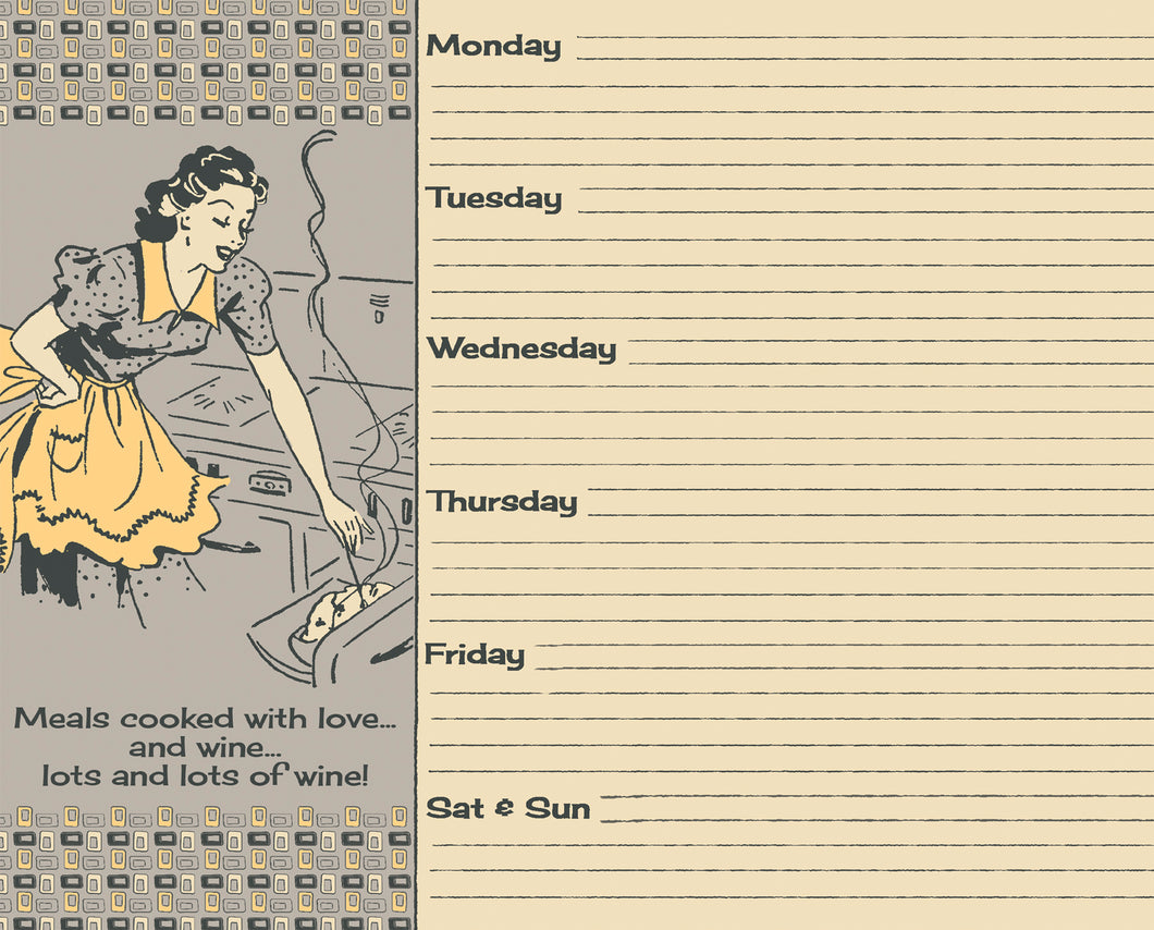 Notepad - Meals Cooked With Love And Wine