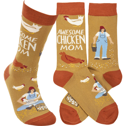 Socks - Awesome Chicken Mom