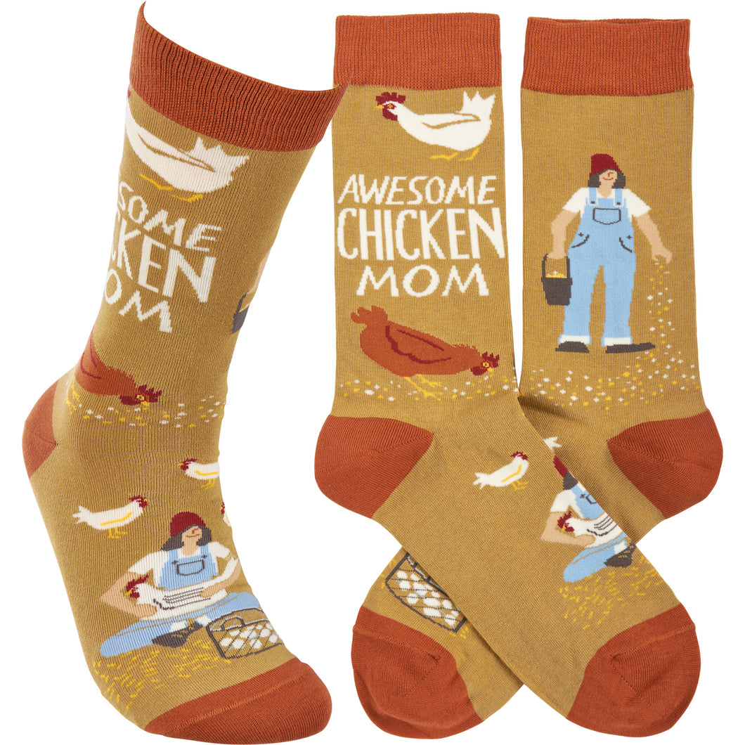 Socks - Awesome Chicken Mom