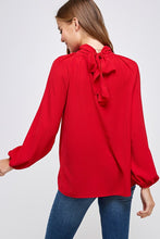 Load image into Gallery viewer, Red High Neck Top