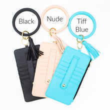 Load image into Gallery viewer, Key Ring Bangle with CC Wallet Zipper Pocket