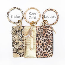 Load image into Gallery viewer, Key Ring Bangle with CC Wallet Zipper Pocket