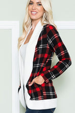 Load image into Gallery viewer, Holiday Plaid Cardigan