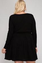 Load image into Gallery viewer, Black Flare Dress