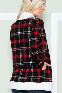 Holiday Plaid Cardigan