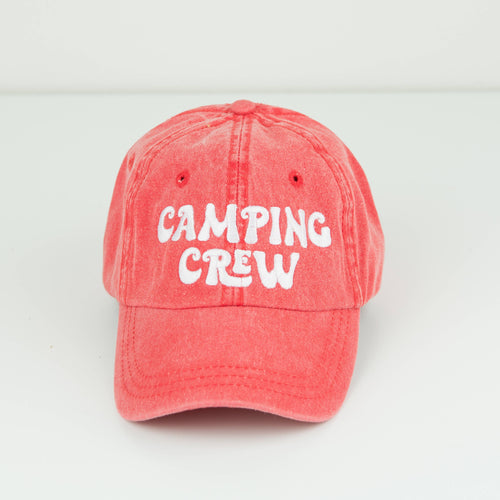 Camping Crew | Embroidered Adult Canvas Hat | Outdoors