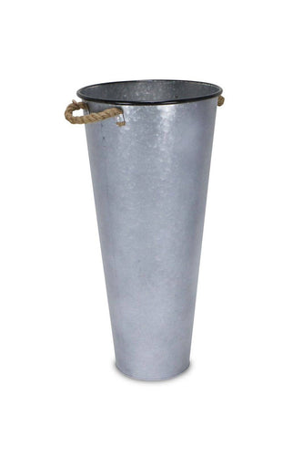 Sylvie Galvanized French Style Bucket