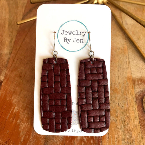 Large Bar: Maroon Weave