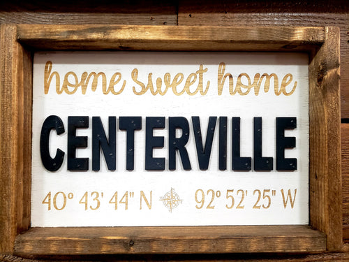 Home Sweet Centerville Sign