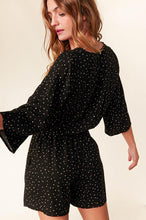 Load image into Gallery viewer, Black Dot Romper